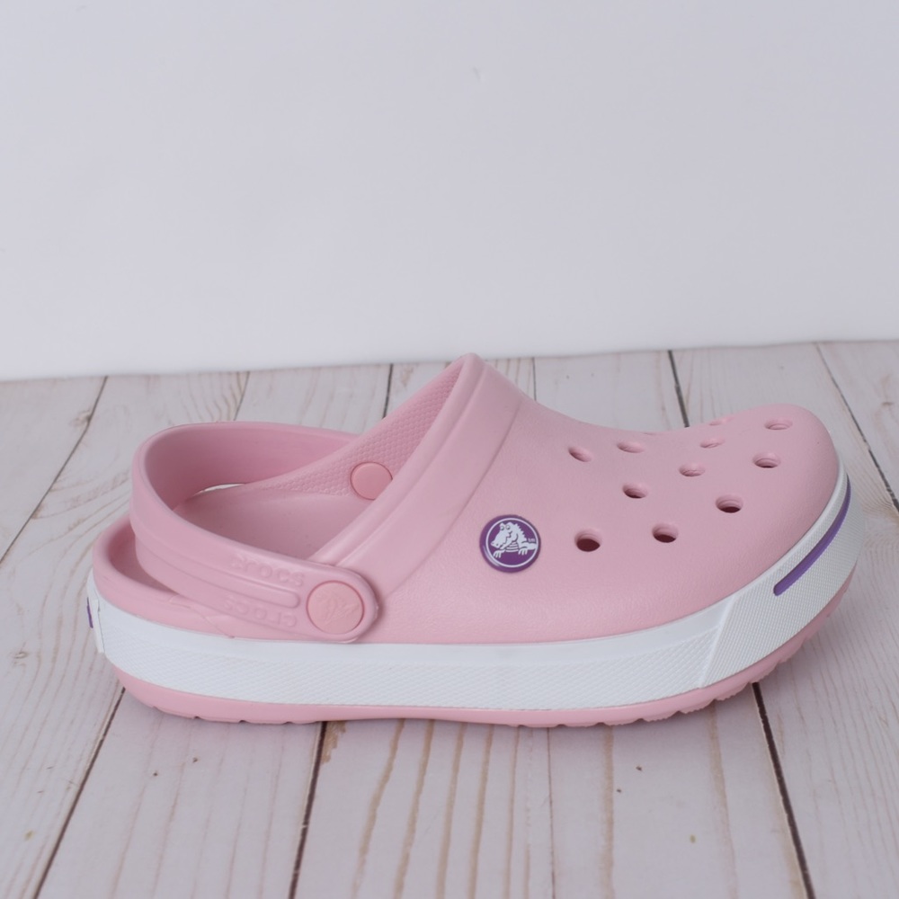 Crocs Kids Crocband II Clogs Petal Pink & Purple